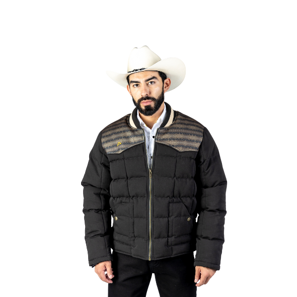 Chamarra Faux Tonatuh Dark Brown/Black