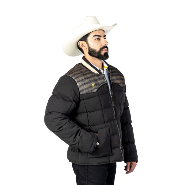 Chamarra Faux Tonatuh Dark Brown/Black