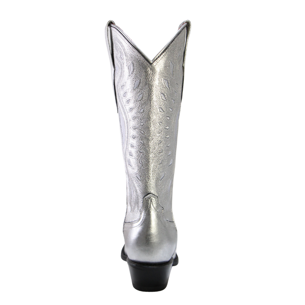 Botas Vaqueras Sniptoe Metálico Plata