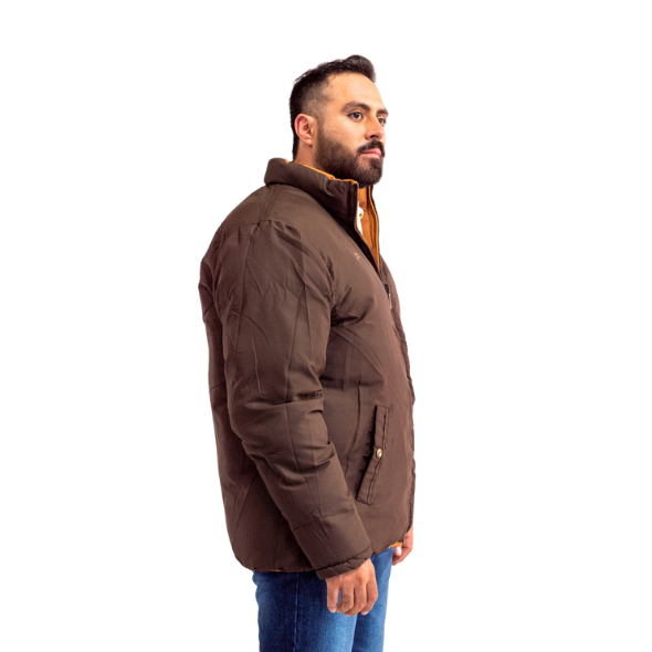 Chamarra Caballero Doble Vista Yellow/Brown