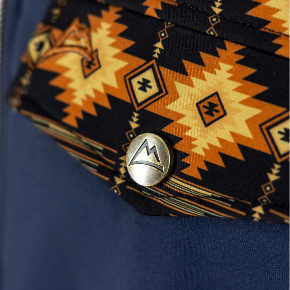 Chamarra Spandex Tribal Azteca/Navy