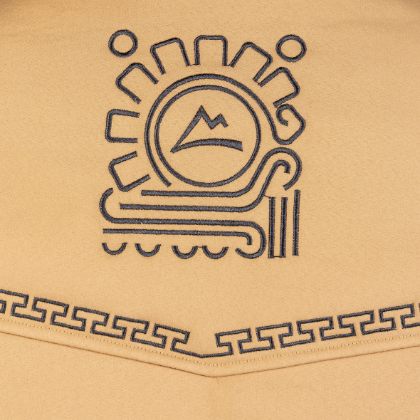 Chamarra Spandex Embroidery Brown/Khaki