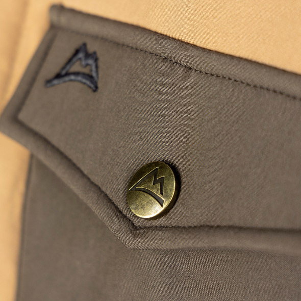 Chamarra Spandex Embroidery Brown/Khaki