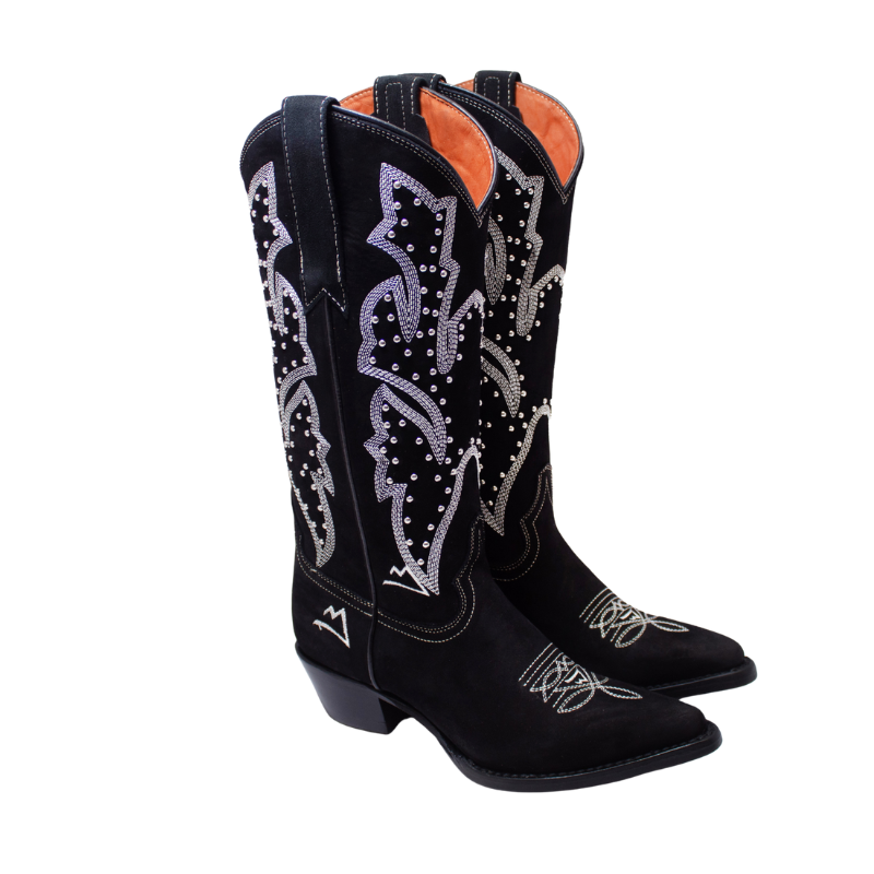 Bota Nobuck Negra Wings