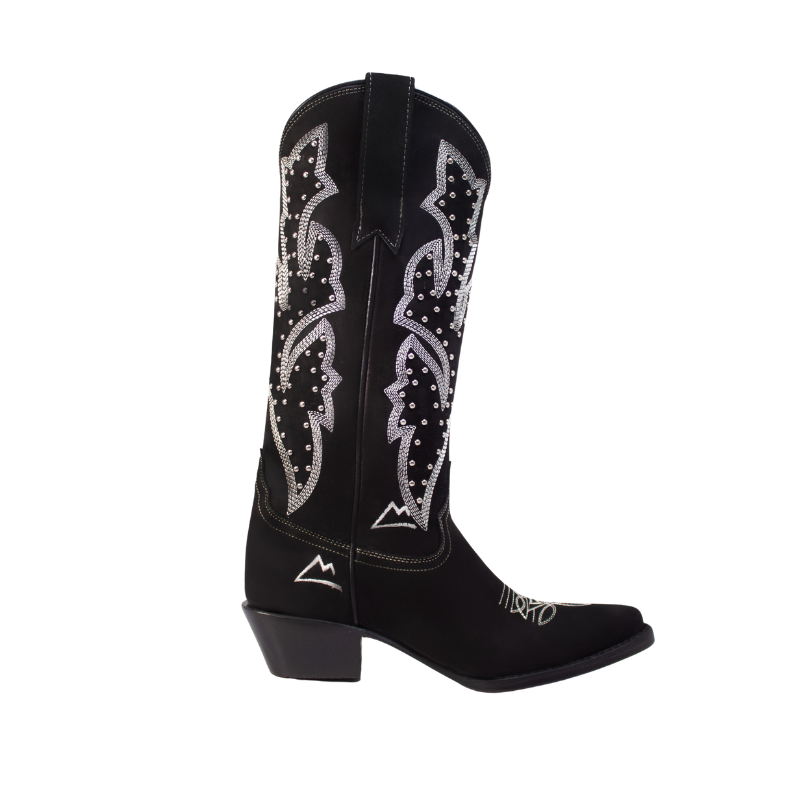 Bota Nobuck Negra Wings