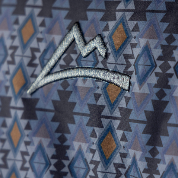 Chamarra Nylon Tribal Azteca Navy Blue