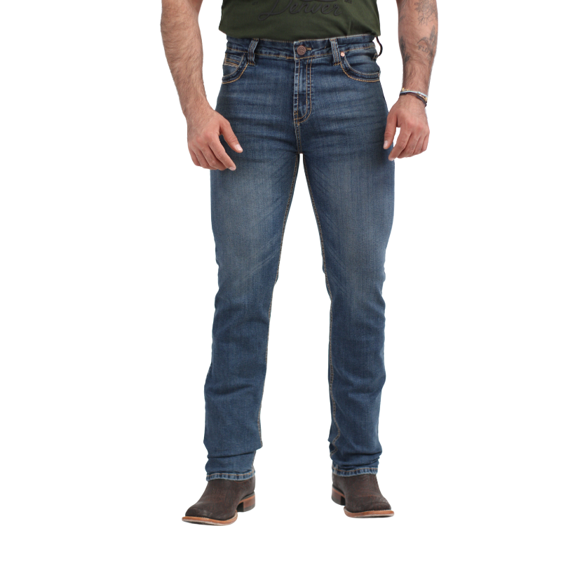 Pantalón Vaquero Caballero Azul Medio JH005