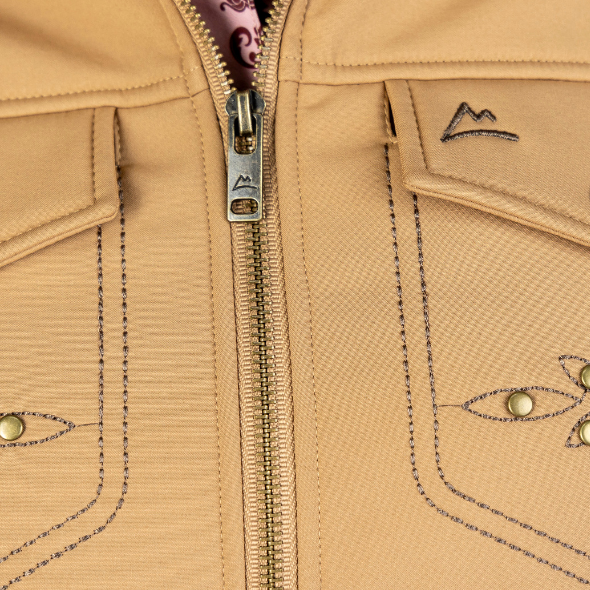 Chamarra Spandex Kahki