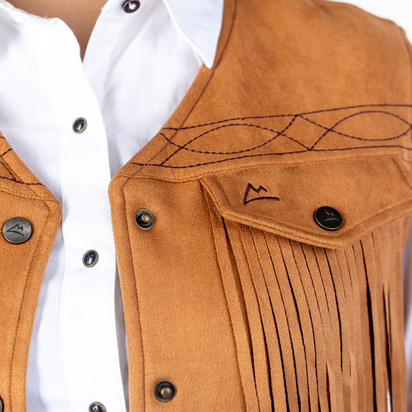 Chaleco Suade Dark Brown