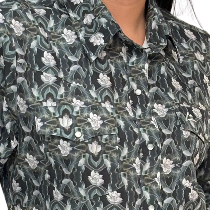 Camisa Vaquera Dama Estampado Maguey