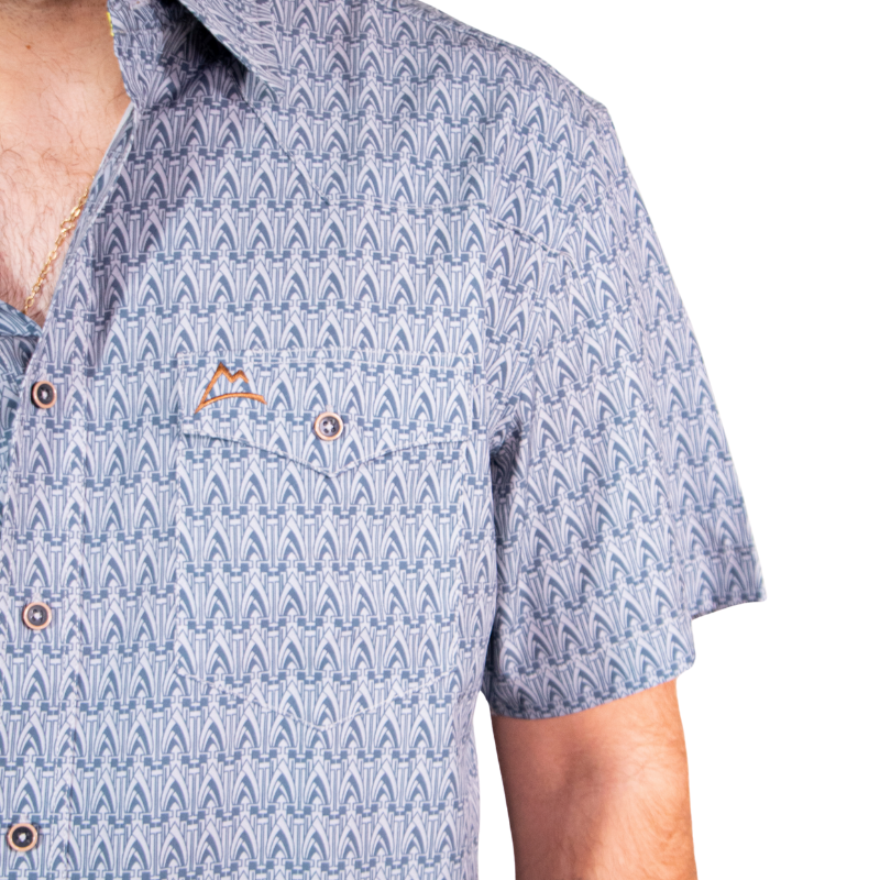 Camisa Vaquera Frisco Estampado Mosaico Bóveda