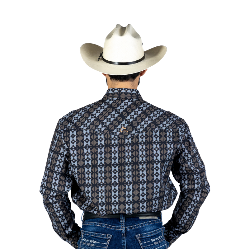 Camisa Vaquera Icy Denver Mosaico Triángulos
