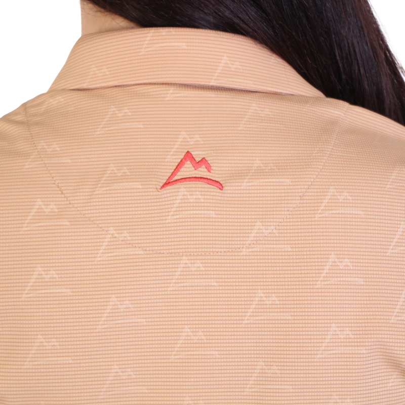 Polo Print Beige Rosa para Mujer