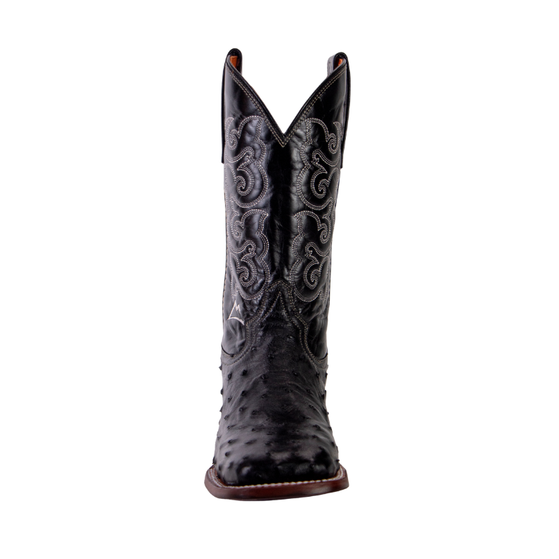 Bota Avestruz Negra Bulldog Hombre