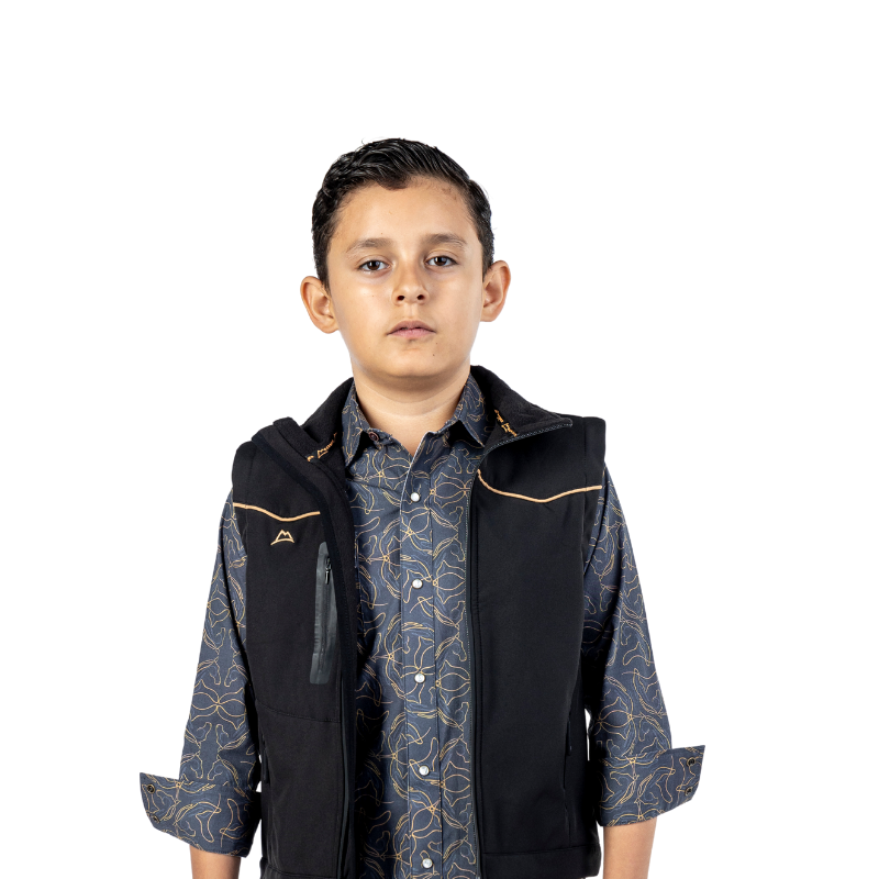 Chaleco Kids Negro Spandex Waterproof