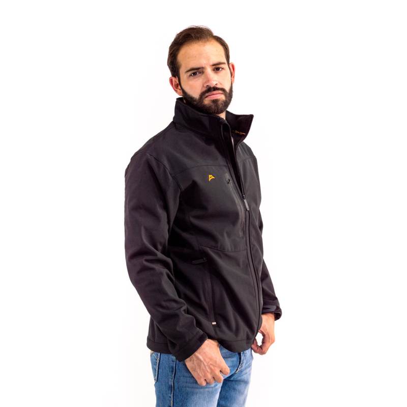 Chamarra Spandex Black-Orange