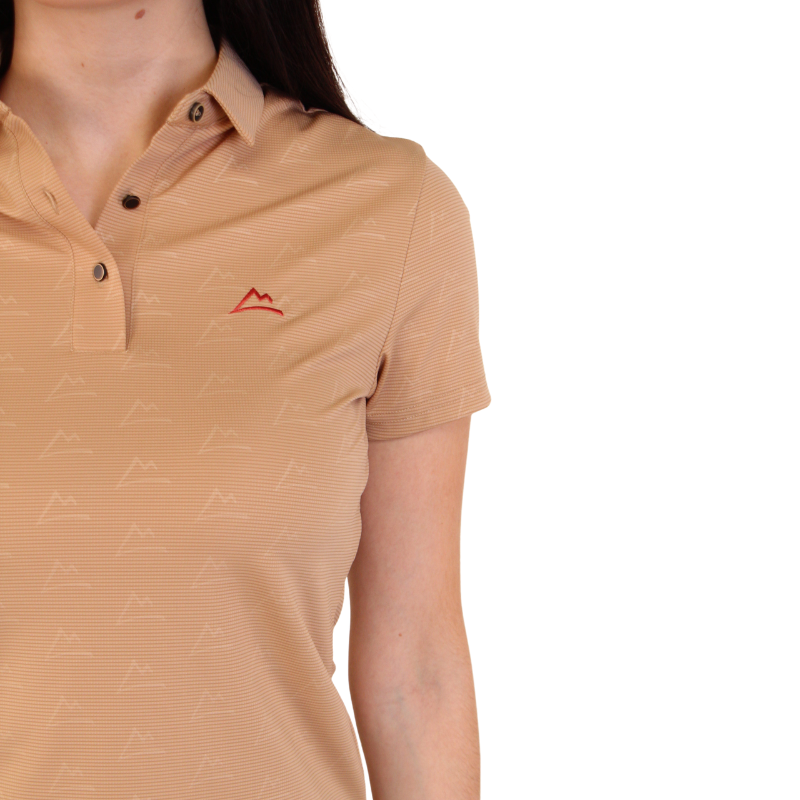 Polo Print Beige Rosa para Mujer