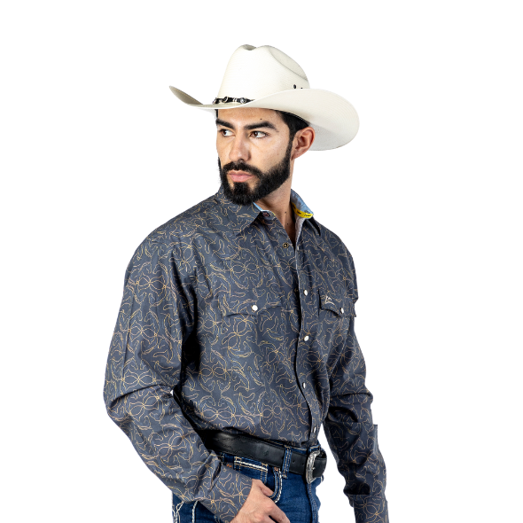 Camisa Caballero Estampado Silueta Caballos