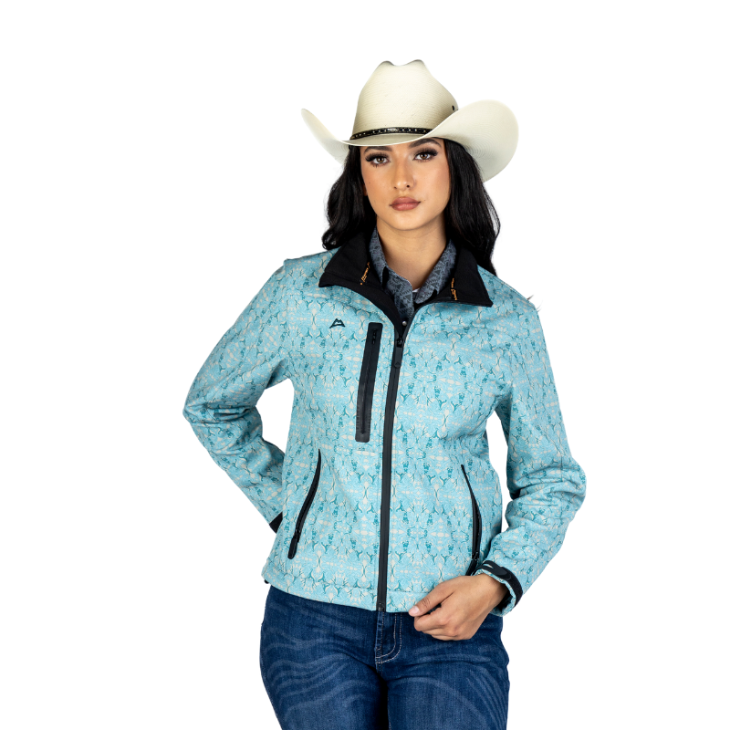 Chamarra Spandex Repujado Verde Seco