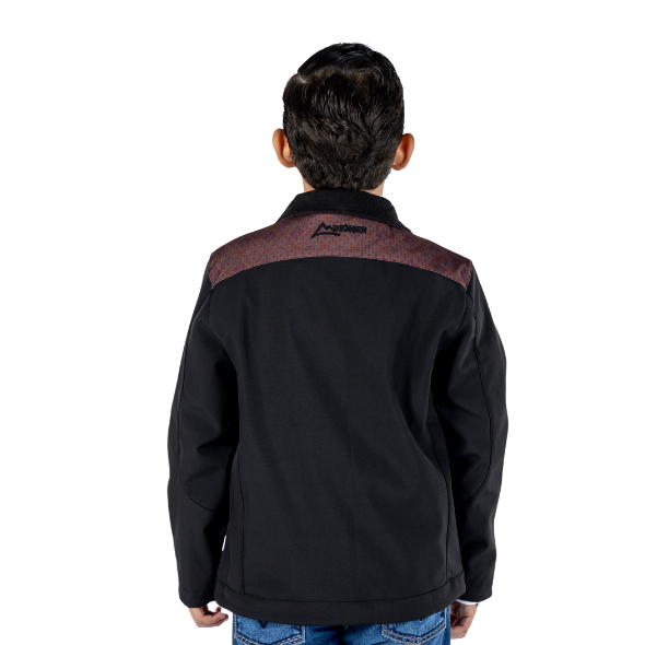 KD919-HM1 Chamarra Kids Spandex Herradura Marrón/Black