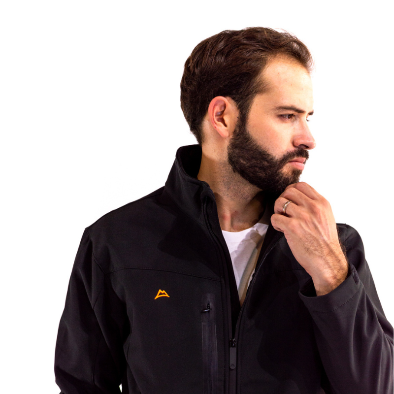 Chamarra Spandex Black-Orange