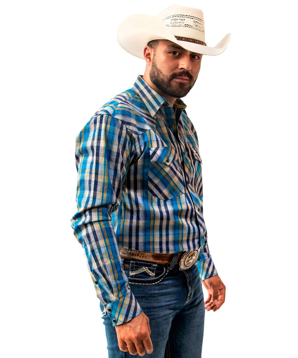 Camisa Vaquera azul/amarillo