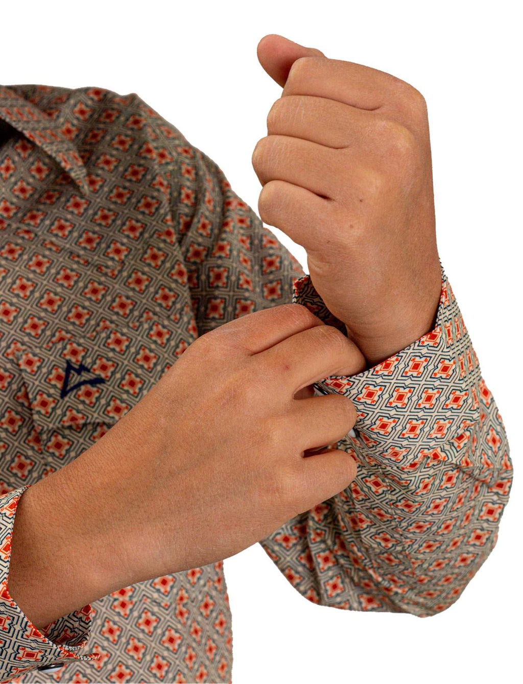 Camisa Kids Mosaico Naranja CKD020