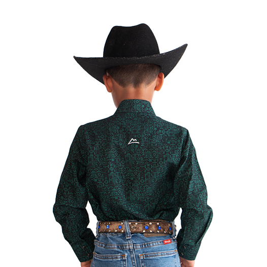 Camisa Kids Lisa Tribal Green