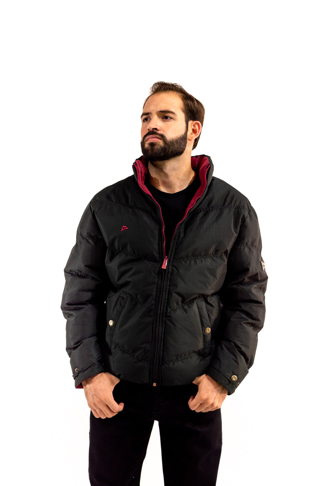 Chamarra Caballero Doble Vista Black/Wine