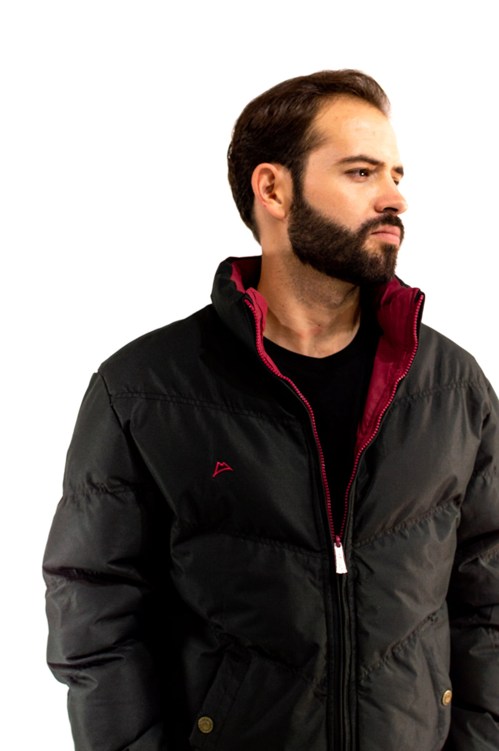 Chamarra Caballero Doble Vista Black/Wine