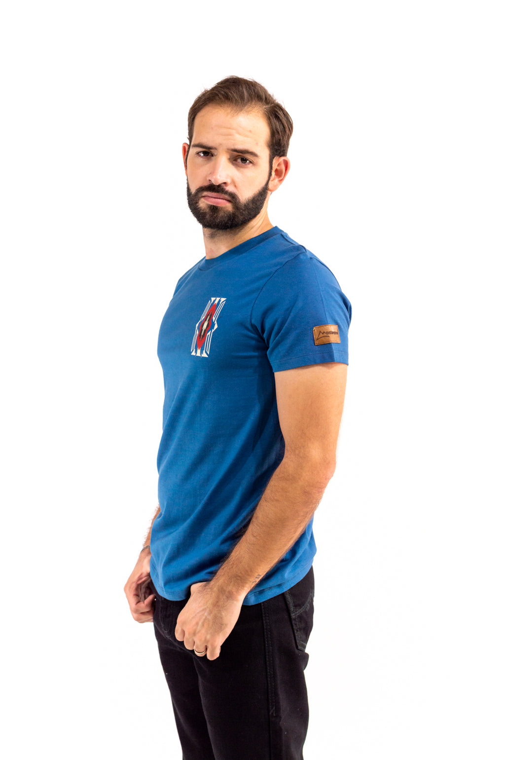 Playera Para Caballero Azul Plumbago