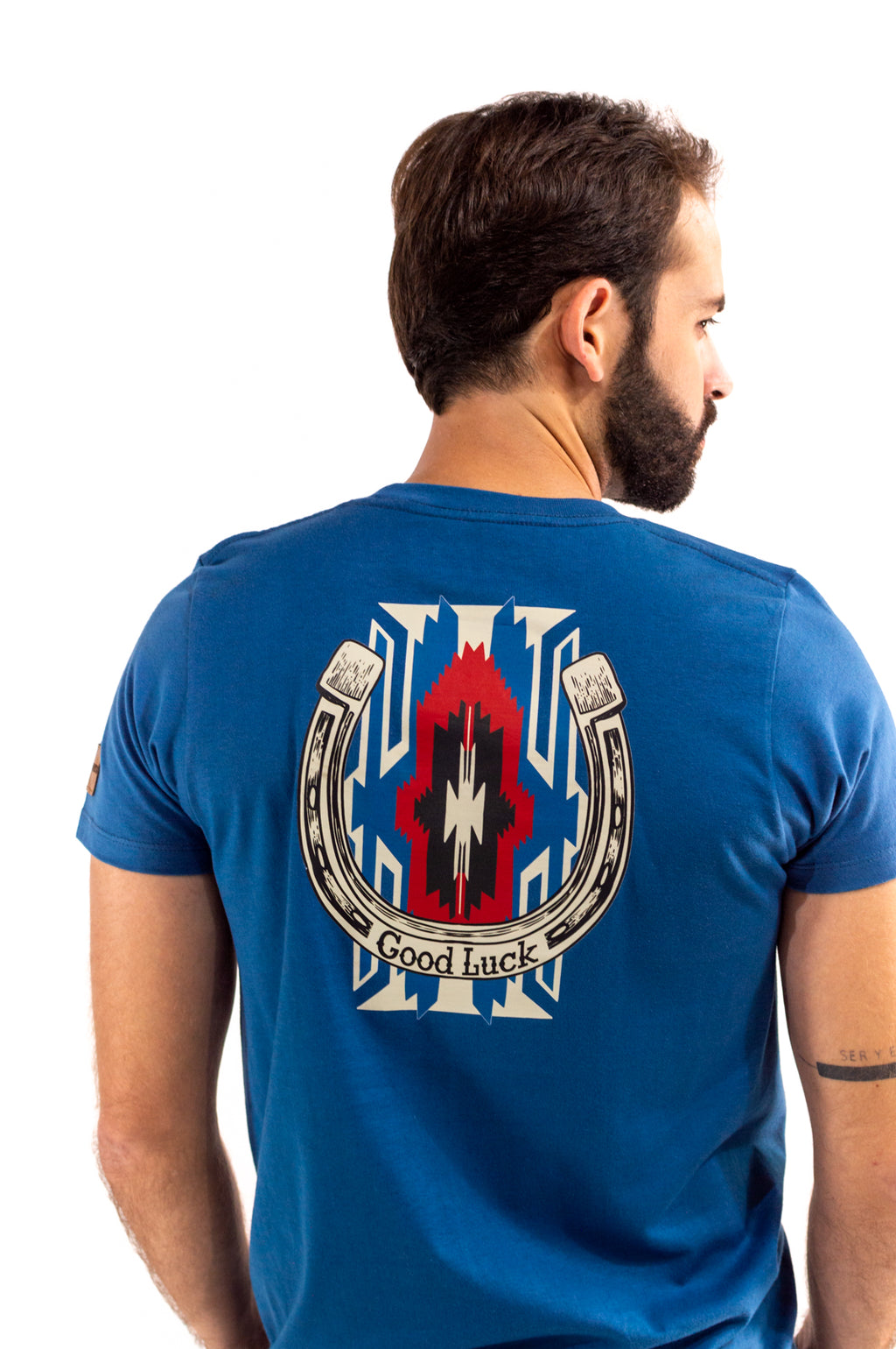 Playera Para Caballero Azul Plumbago