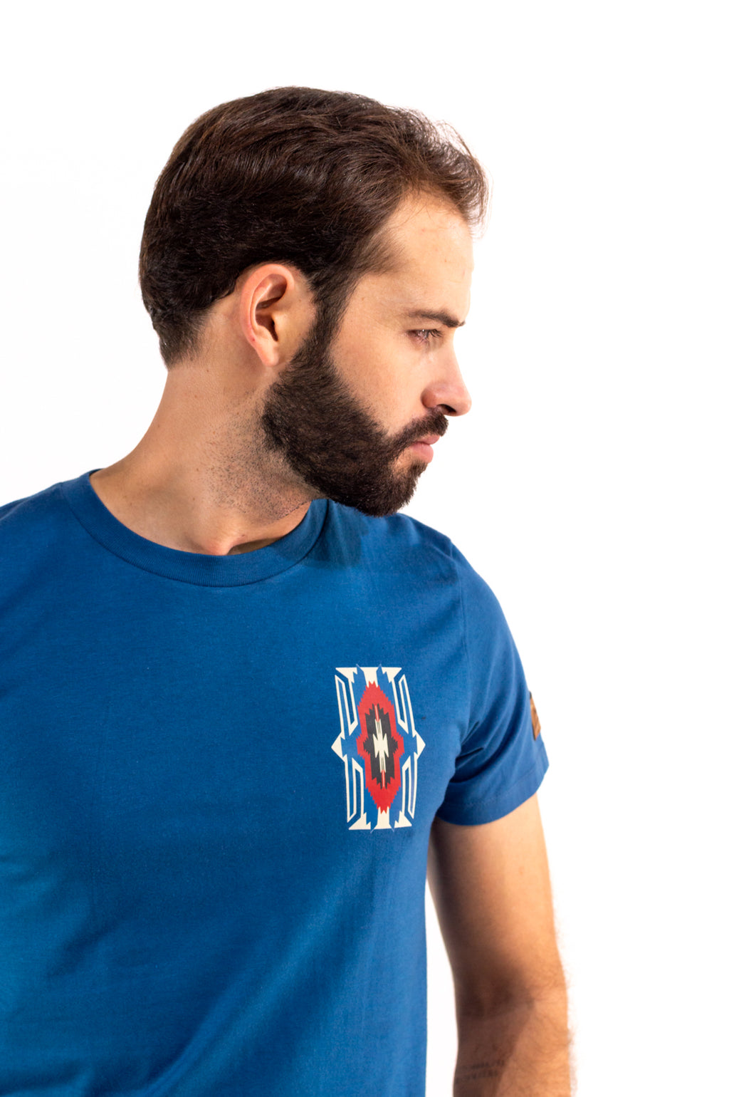 Playera Para Caballero Azul Plumbago