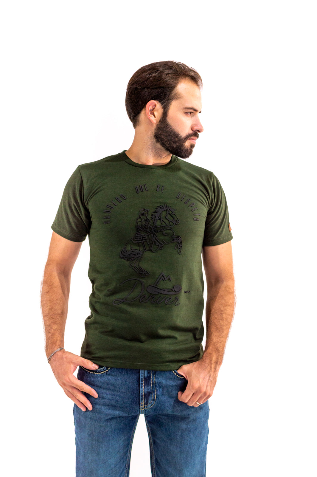 Playera Para Caballero Jaspe Botella