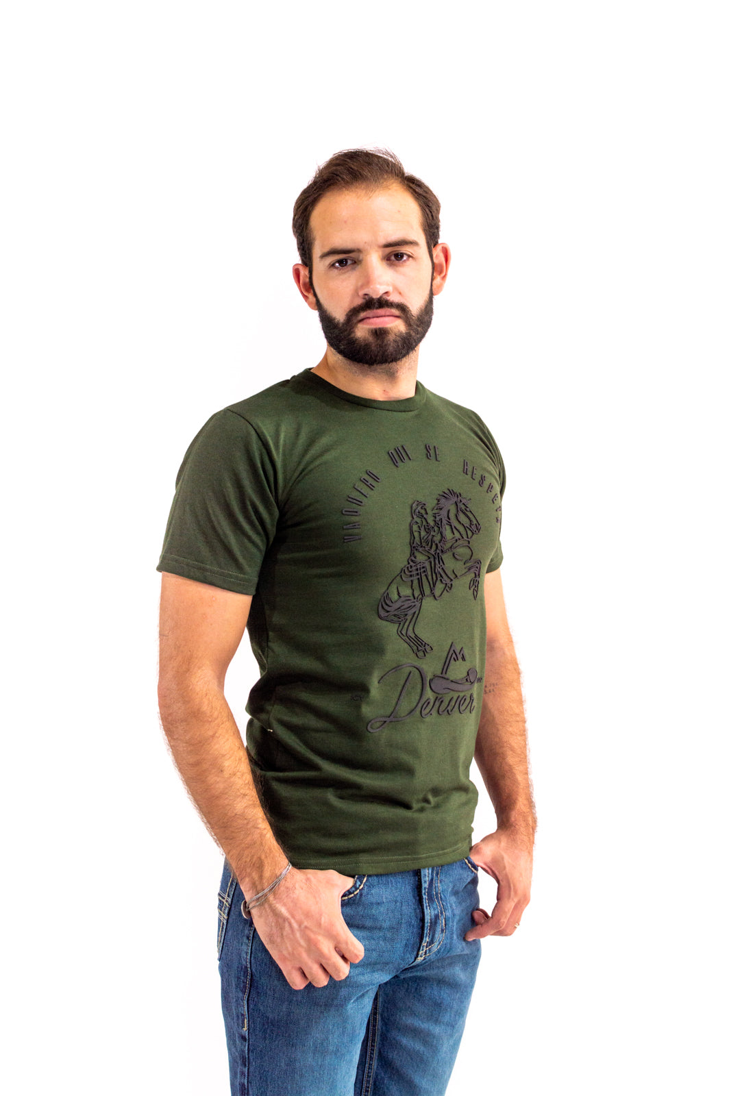 Playera Para Caballero Jaspe Botella