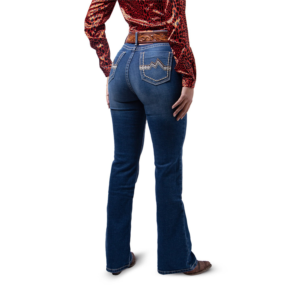 Jeans Icy Denver cintura alta corte bota Azul medio claro