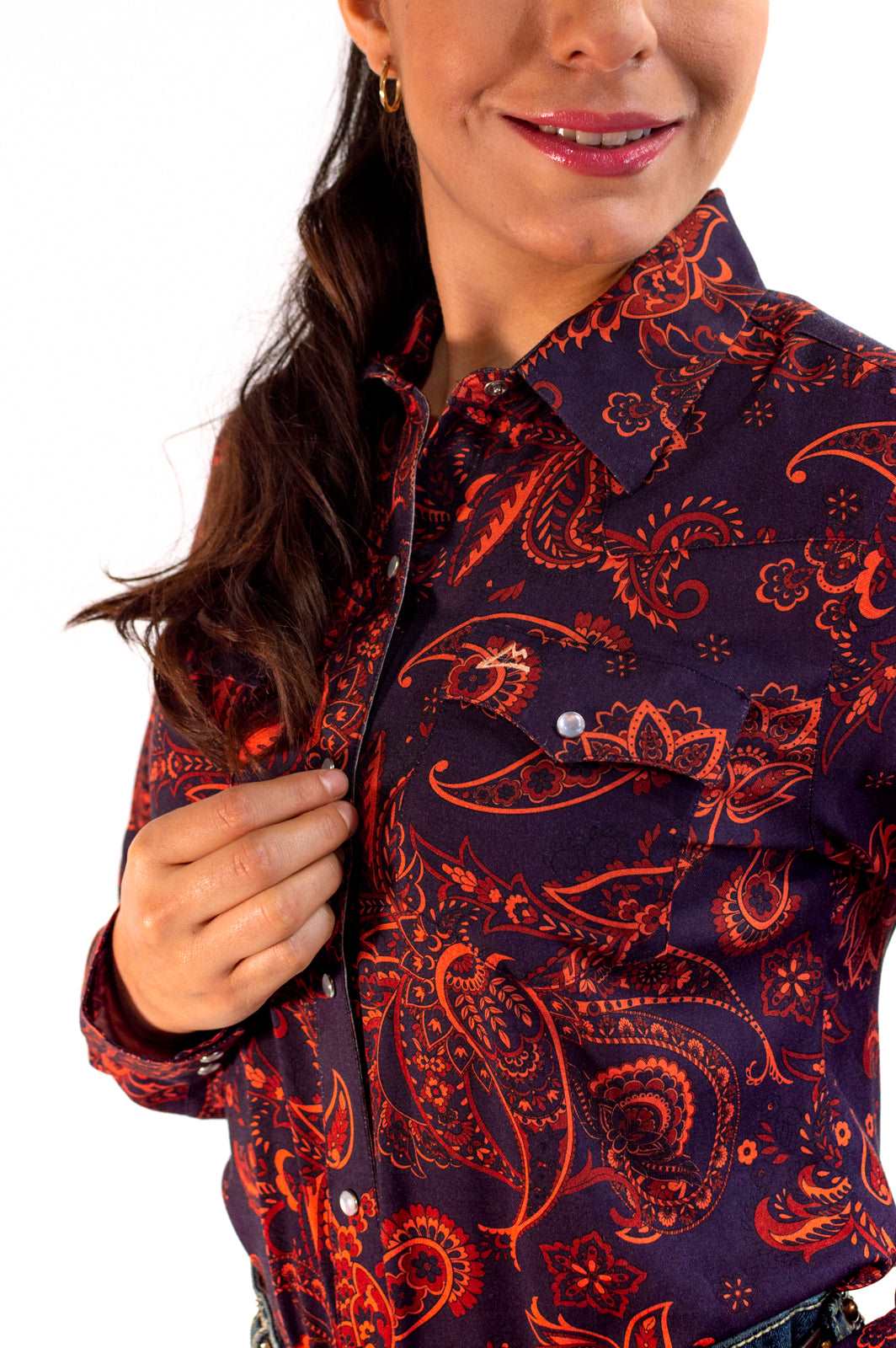 Camisa vaquera premium paisley