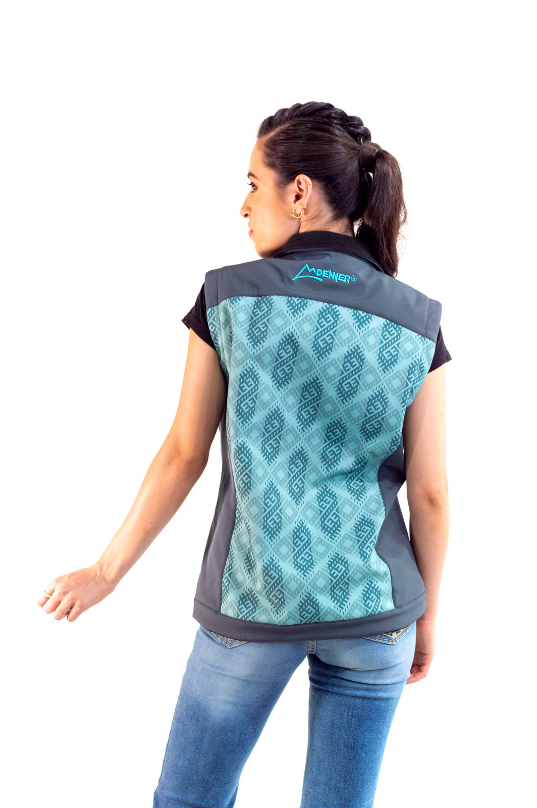 Chaleco Mujer Spadex Étnico Jade