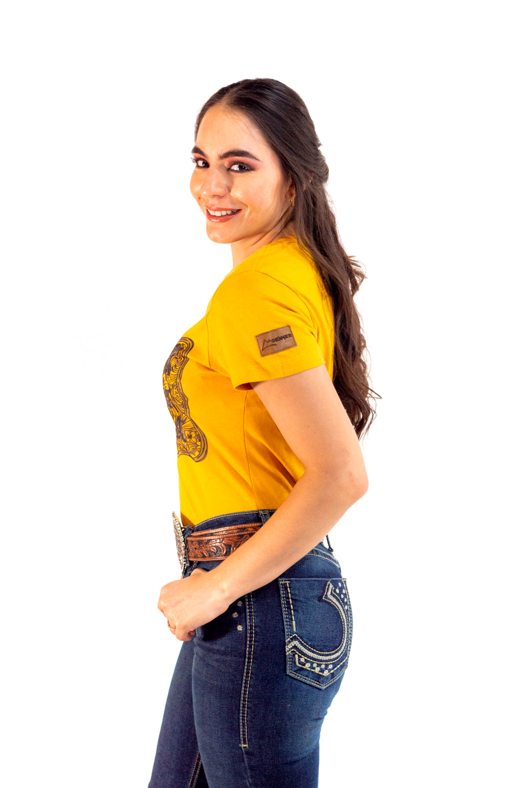 Playera Para Dama Mostaza