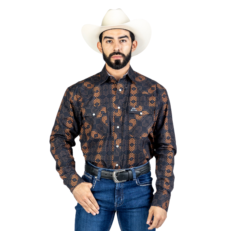 Camisa Vaquera Icy Denver Tribal Romboide