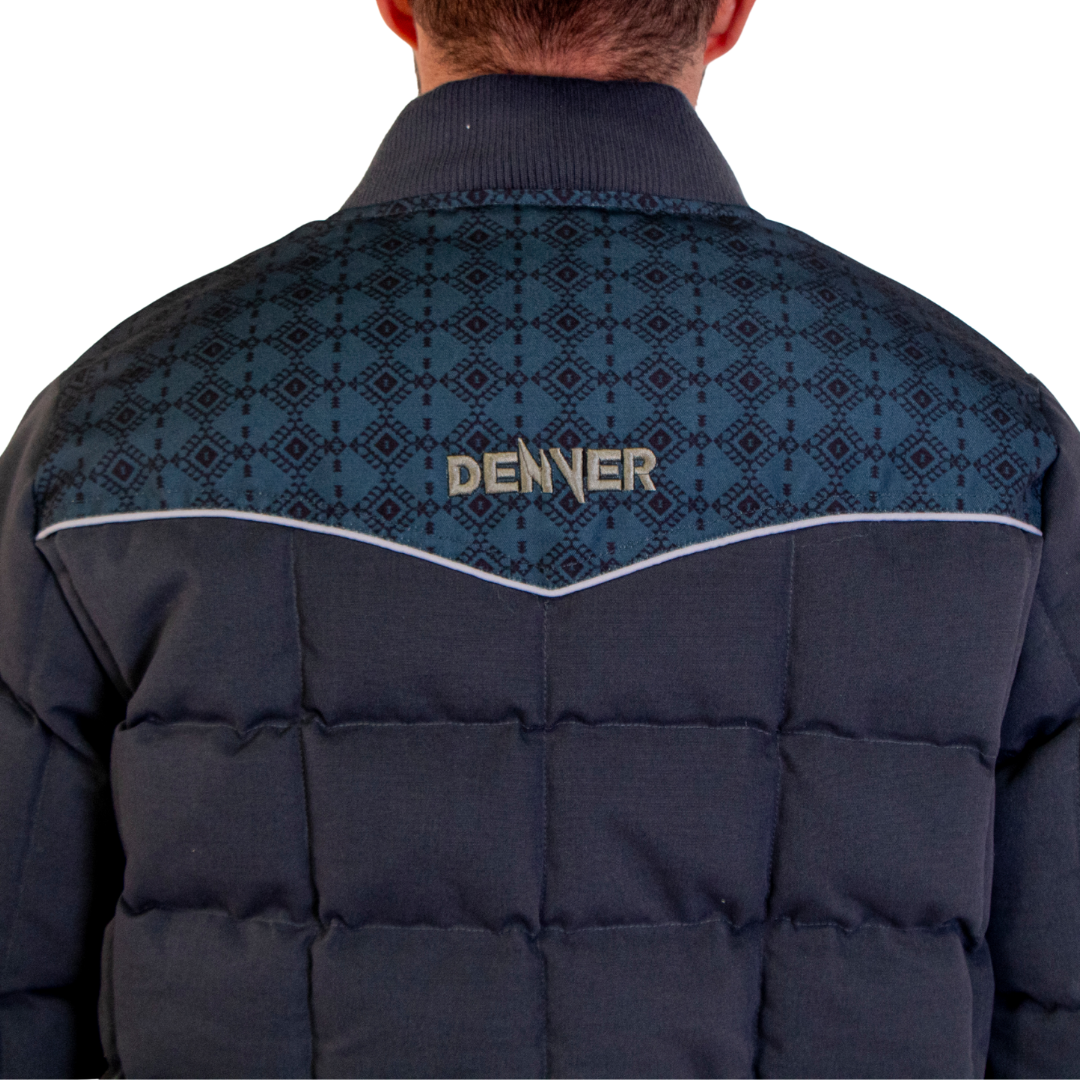 Chamarra Tribal Dark Gray Pluma de Ganso