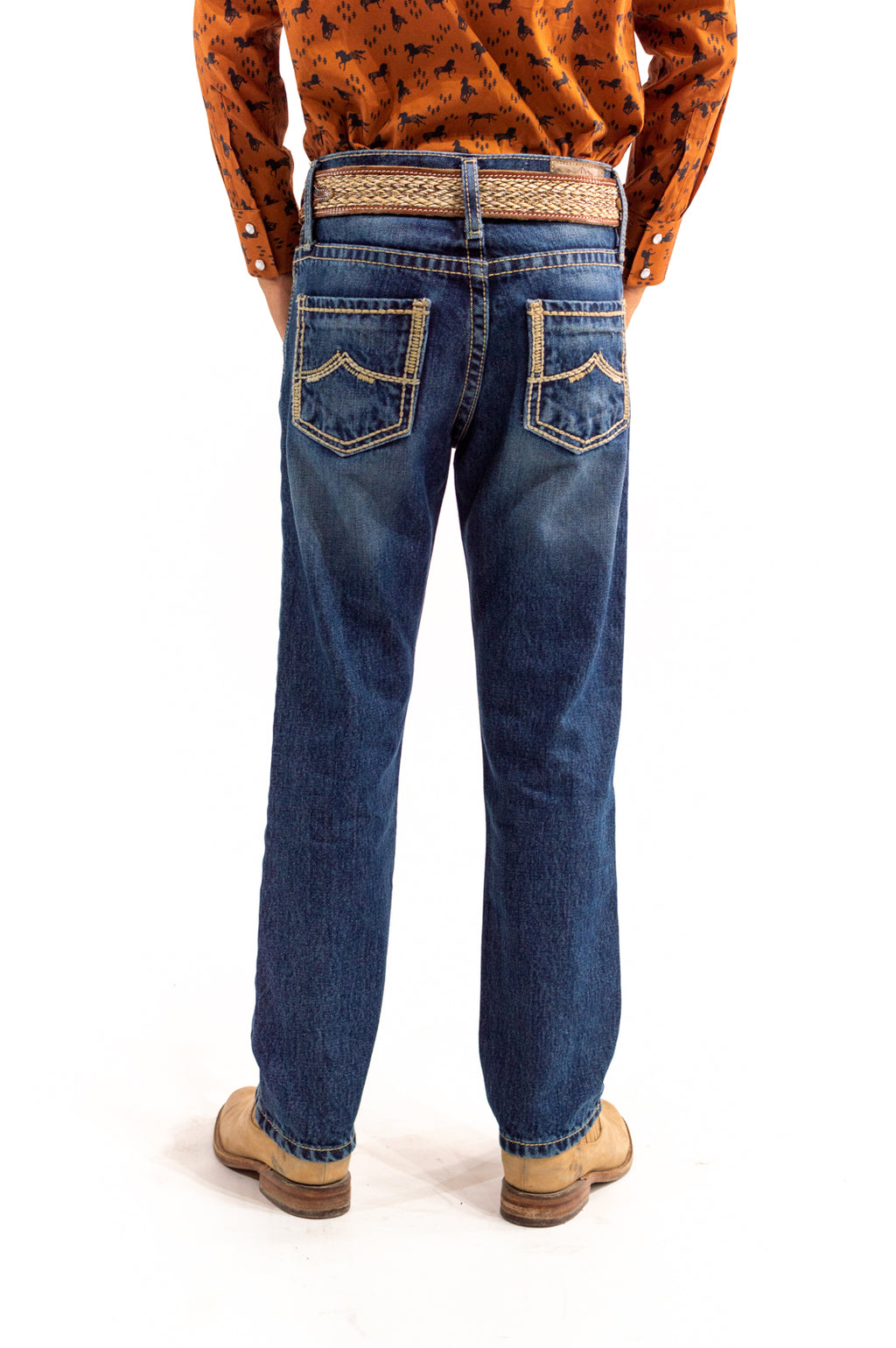 Jean Kids Azul Medio Claro/Doble Stone Dirty JKD002