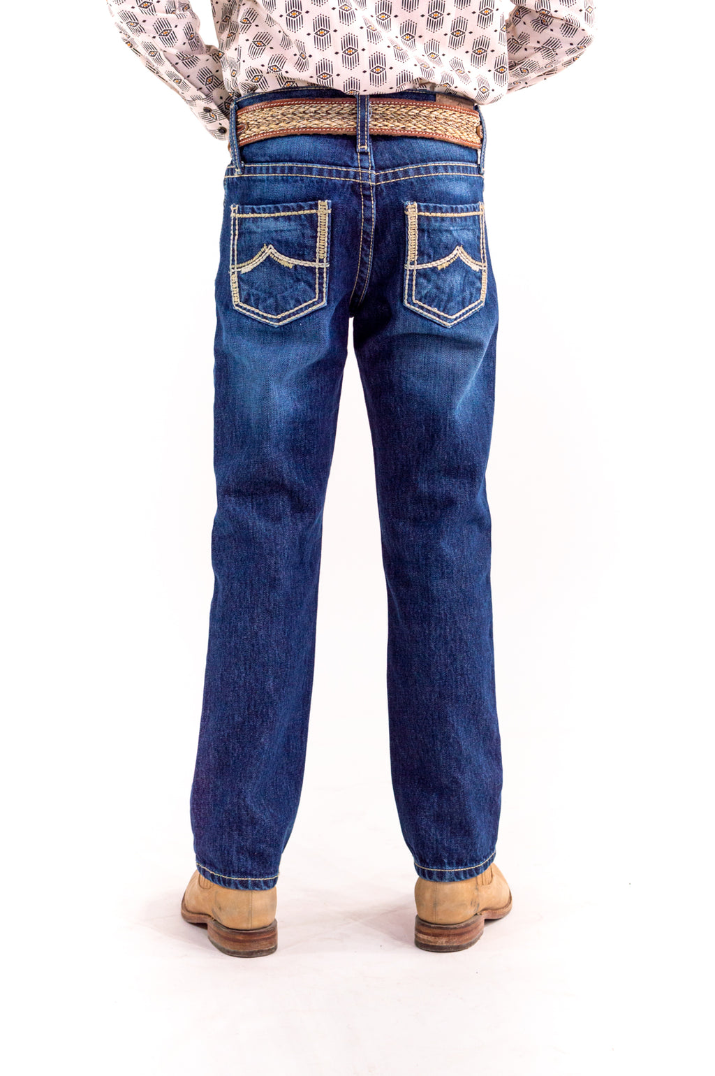 Jean Kids Straight Rígido Azul Oscuro/Dark Stone JK004